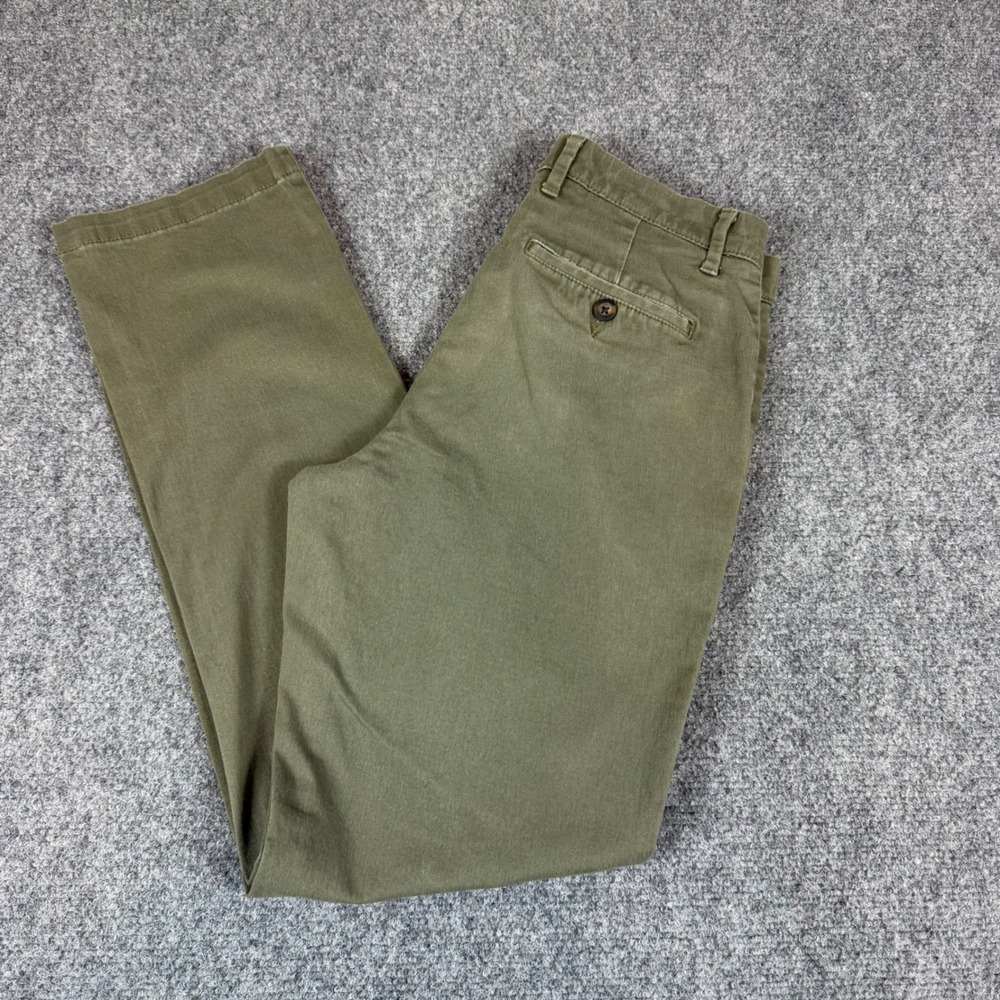 Amazon Essentials Mens Slim Fit Chino Pants Olive Green 30x30 Flat Trousers